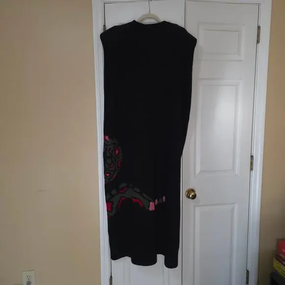 Dressed in LALA Big Reputation Oversized Knit Maxi Dress in Snake Size 2X/3X - Picture 5 of 7